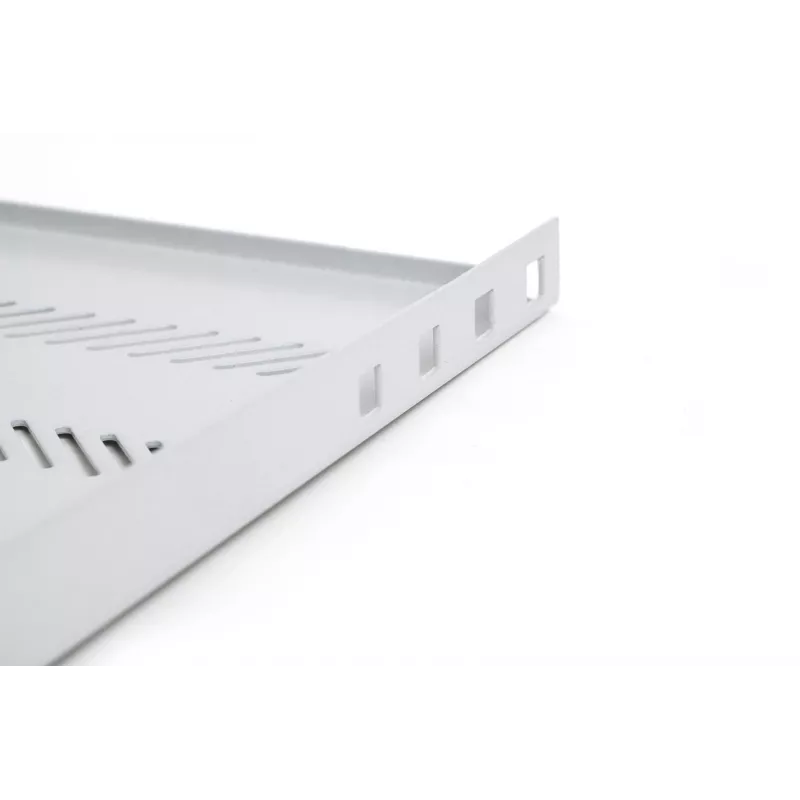 Digitus TN-19-650-1U-GY 19 colių fiksuota stovo lentyna 1U, 650 mm gylio, pilka, 25 kg apkrova