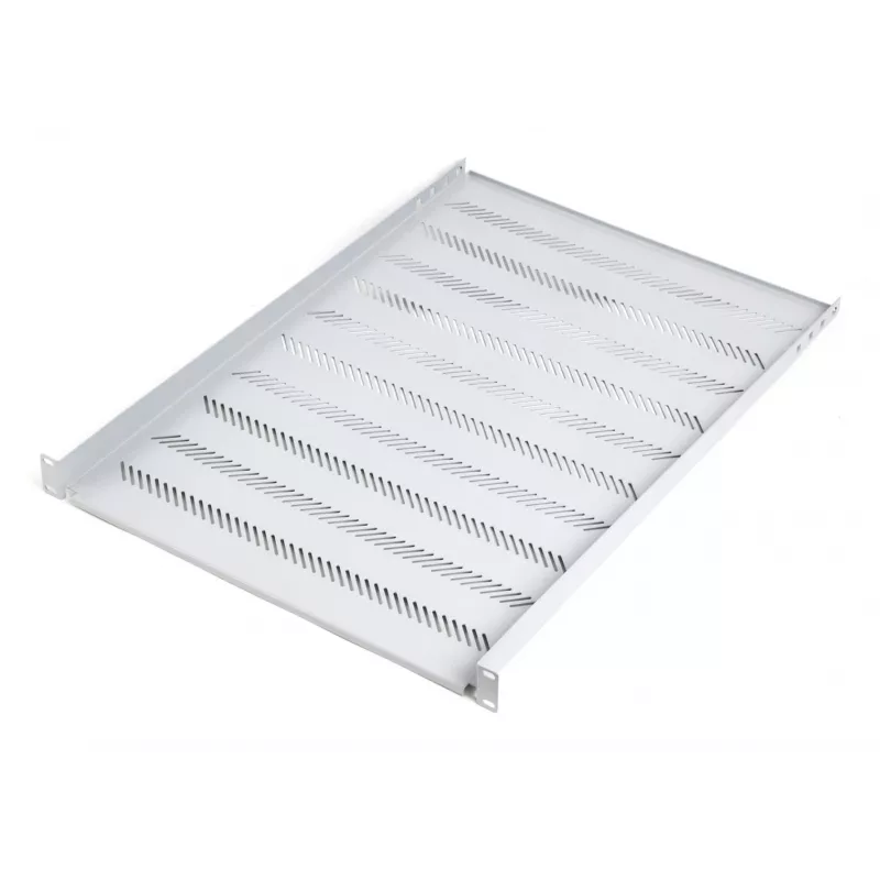 Digitus TN-19-650-1U-GY 19 colių fiksuota stovo lentyna 1U, 650 mm gylio, pilka, 25 kg apkrova