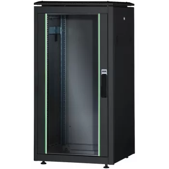 DIGITUS Unique 26U tinklo spinta 1342x600x1000mm juoda (pastatoma, stiklinės durys)