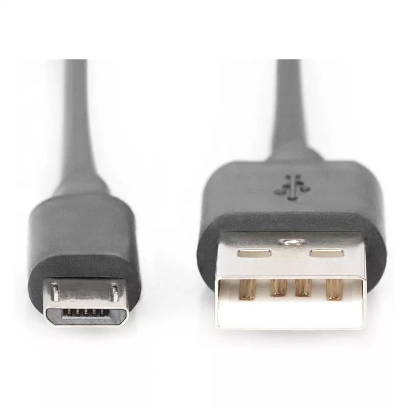 DIGITUS USB 2.0 laidas Type A - Micro B Kištukas/Kištukas 1,8 m Juodas