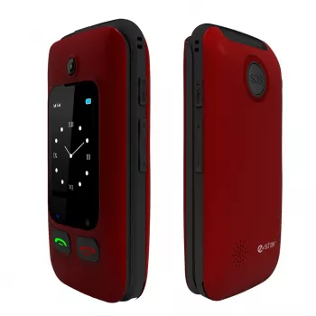 Digni Flip Case Red, skirta Samsung Galaxy A12 - PU odos piniginės tipo dėklas su kortelių kišenėmis ir stovu