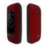 Digni Flip Case Red, skirta Samsung Galaxy A12 - PU odos piniginės tipo dėklas su kortelių kišenėmis ir stovu