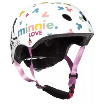 Disney Minnie Mouse Sportinis Šalmas Vaikams 3-6 Metų, Rožinis/Raudonas, CE EN 1078, Reguliuojamas, 6 Angos