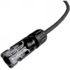 DIVERSE Solar Extension Cable 6mm², MC4 Male to Female, 1 Meter, Black
