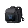 Divoom Cyber Bag Premium Weather Proof su LED Pixel Art ekranu ir programėlės valdymu, juoda