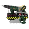 Meistro rinkinys su baterijomis veikiančiu atsuktuvu ir dėže, žalias, 13473 Lean Toys
