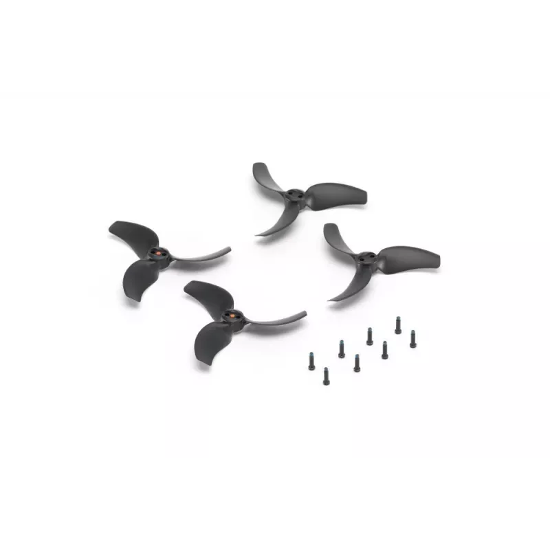 DJI Avata 2 propeleriai (pora) – oficialūs atsarginiai, greitai nuimami, 3 menčių, juodi