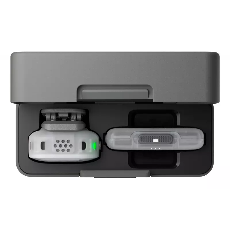 DJI Mic Mini 2S belaidė mikrofonų sistema (1 siųstuvas + 1 mobilusis imtuvas + įkrovimo dėklas)