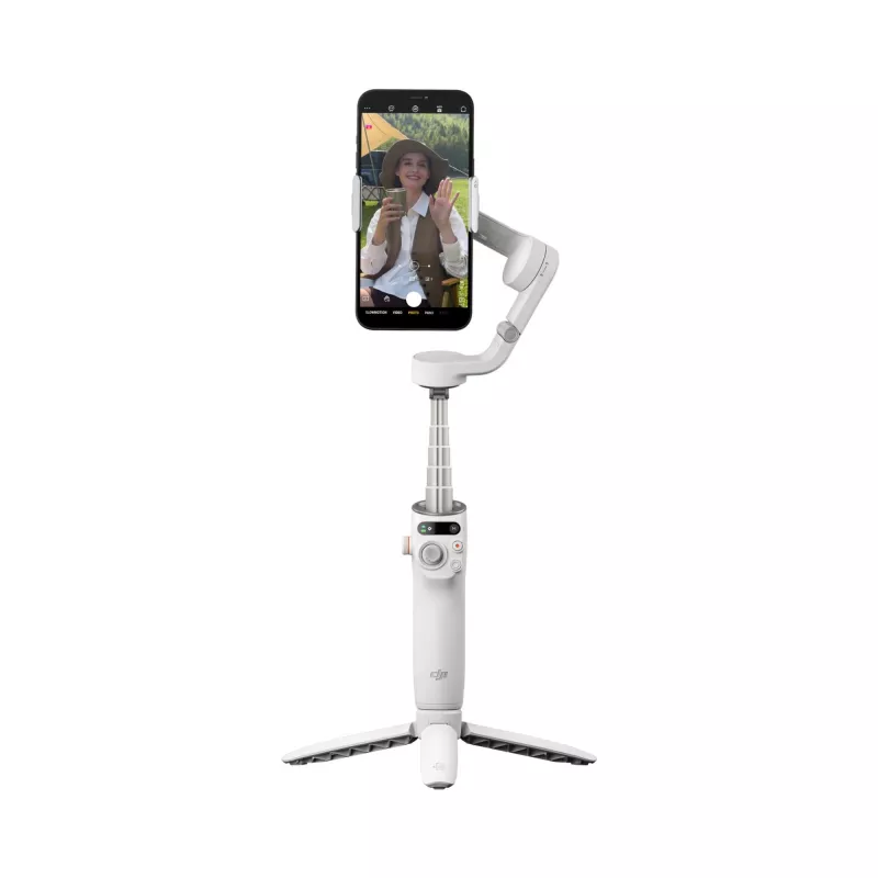 DJI Osmo Mobile 6 išmaniojo telefono gimbalas, platinos pilka
