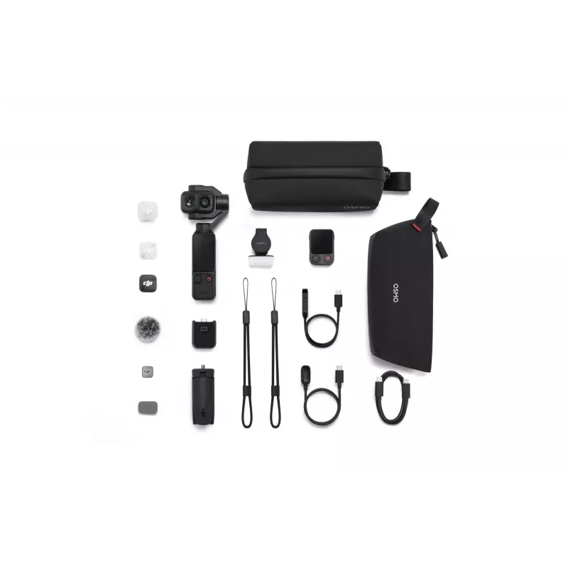 DJI Osmo Mobile 6 išmaniojo telefono gimbalinis stabilizatorius, 3 ašių, sulankstomas su prailginimo strypu, ActiveTrack 5.0, magnetiniu laikikliu, pilka spalva