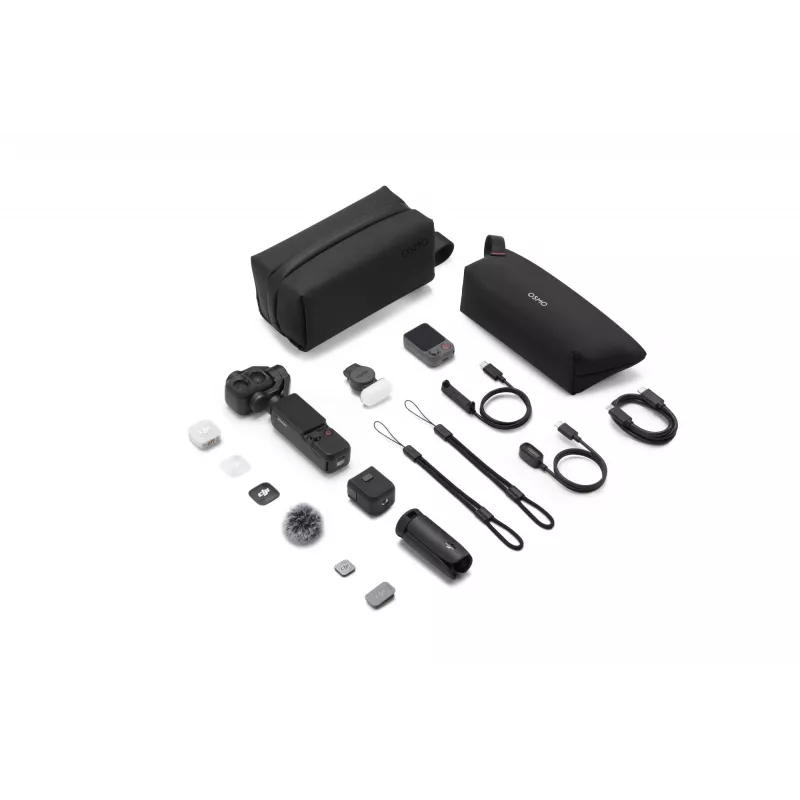 DJI Osmo Mobile 6 išmaniojo telefono gimbalinis stabilizatorius, 3 ašių, sulankstomas su prailginimo strypu, ActiveTrack 5.0, magnetiniu laikikliu, pilka spalva