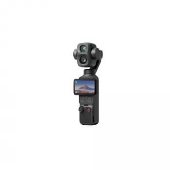 DJI Osmo Pocket 4P Standard Combo – 1 colio CMOS 4K120fps 3 ašių gimbalo kamera, 2 inch pasukamas jutiklinis ekranas, 37MP nuotrauka, 240fps sulėtintas vaizdas, Wi-Fi/Bluetooth, 160 min baterija