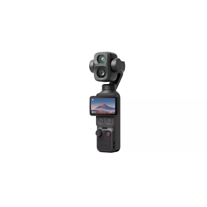 DJI Osmo Pocket 4P Standard Combo – 1 colio CMOS 4K120fps 3 ašių gimbalo kamera, 2 inch pasukamas jutiklinis ekranas, 37MP nuotrauka, 240fps sulėtintas vaizdas, Wi-Fi/Bluetooth, 160 min baterija