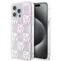 DKNY Apple iPhone 15 Pro Max 6,7 colio kietas dėklas Liquid Glitter Multilogo rožinis