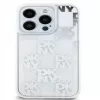 DKNY Apple iPhone 15 Pro Max 6,7 colio kietas dėklas Liquid Glitter Multilogo baltas
