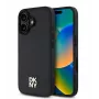 DKNY Apple iPhone 16 Plus PU odos Repeat Pattern Stack Logo MagSafe dėklas juodas