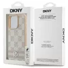 DKNY languotas raštas ir spausdintos juostelės iPhone 16 Pro dėklas - rožinė