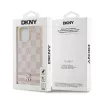 DKNY odinis dėklas su languotu raštu ir spausdintomis juostelėmis, skirtas iPhone 14 Pro Max - rožinis