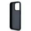 DKNY odinis dėklas su mono juostele ir metaliniu logotipu, skirtas iPhone 15 Pro - juodas