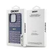 DKNY odinis dėklas su mono juostele ir metaliniu logotipu, skirtas iPhone 15 Pro - mėlynas