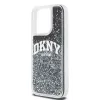 DKNY Liquid Glitter Big Logo iPhone 14 Pro dėklas - juodas