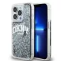 DKNY Liquid Glitter Big Logo iPhone 14 Pro dėklas - juodas
