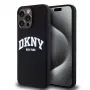 DKNY Liquid Silicone Arch Logo MagSafe dėklas, skirtas iPhone 14 Pro Max - juodas