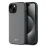 DKNY PU odos sidabrinio metalo logotipo MagSafe dėklas, skirtas iPhone 13 - pilka