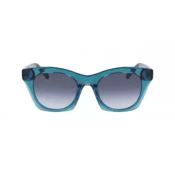 DKNY Women's DK541S-430 Sunglasses Havana Acetate Frame Brown Gradient Lens 51mm