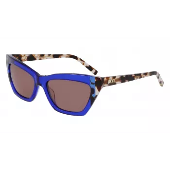 DKNY Women's DK547S5516425 Sunglasses - Havana Acetate Frame, Brown Gradient Lens, 55mm