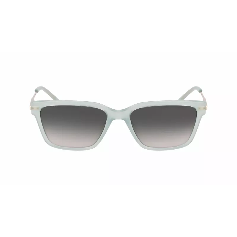 DKNY Women's DK713S Sunglasses - Brown Havana Rectangular Frame with Brown Gradient Lenses - 56mm Lens Width