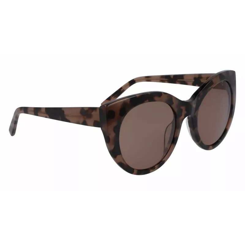 DKNY moteriški akiniai nuo saulės DK517S-230 Havana Brown Rectangular 52mm