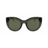 DKNY moteriški akiniai nuo saulės DK517S-300 Havana acetatinis rėmelis, gradientiniai rudi polikarbonatiniai lęšiai, 52 mm