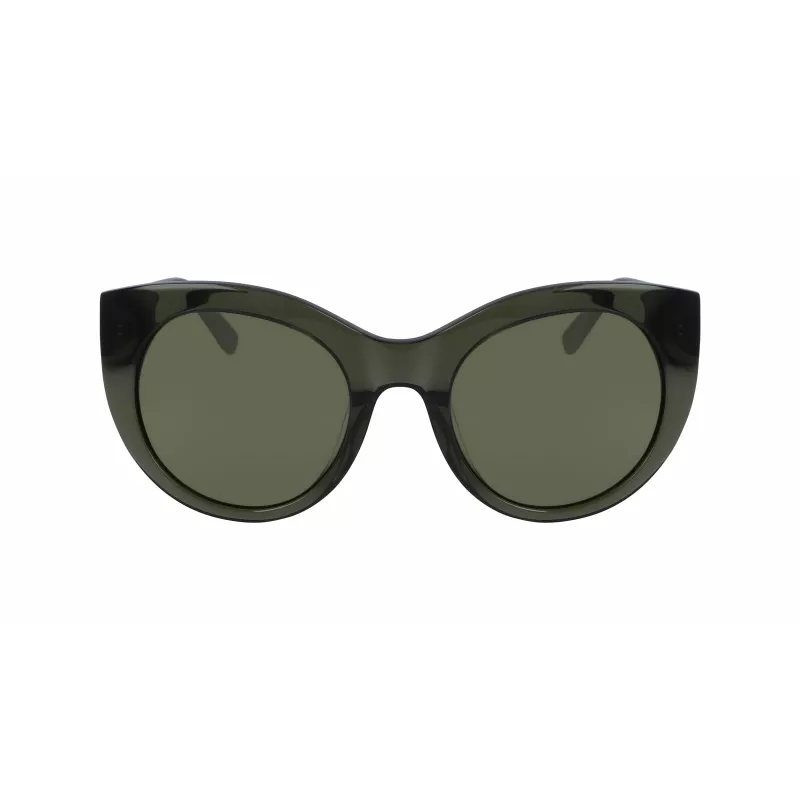 DKNY moteriški akiniai nuo saulės DK517S-300 Havana acetatinis rėmelis, gradientiniai rudi polikarbonatiniai lęšiai, 52 mm