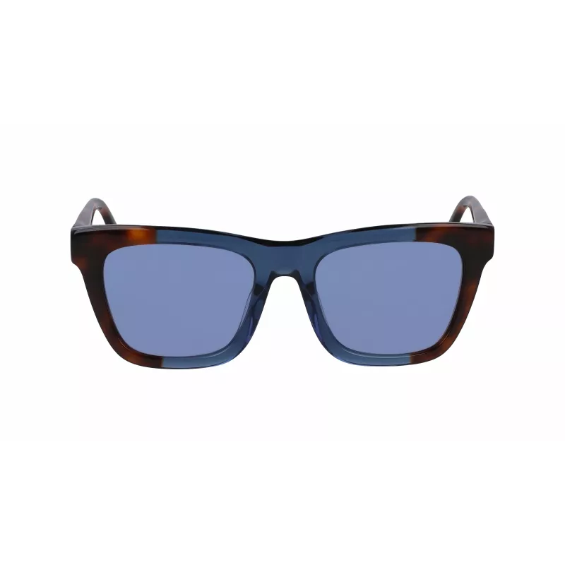 DKNY moteriški akiniai nuo saulės DK529S-240 ruda Havana acetato rėmelis rudi gradientiniai lęšiai 53 mm