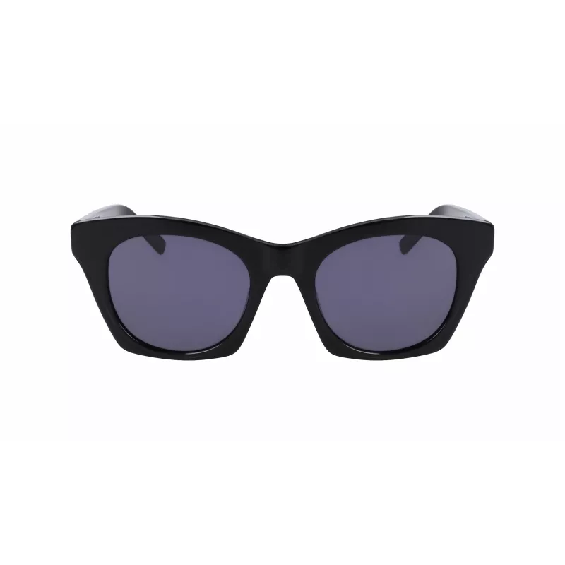 DKNY moteriški akiniai nuo saulės DK541S-001 juodas rėmelis pilki lęšiai 51/21/140 mm