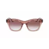 DKNY moteriški akiniai nuo saulės DK541S-265 Brown Havana kvadratinis acetatinis rėmelis su rudais gradientiniais polikarbonatiniais lęšiais 51/21/140 mm