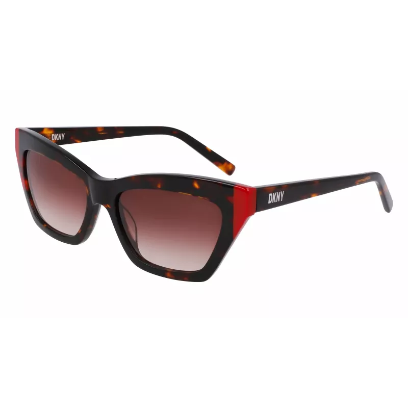 DKNY moteriški akiniai nuo saulės DK547S-237 Havana Brown Gradient 55mm