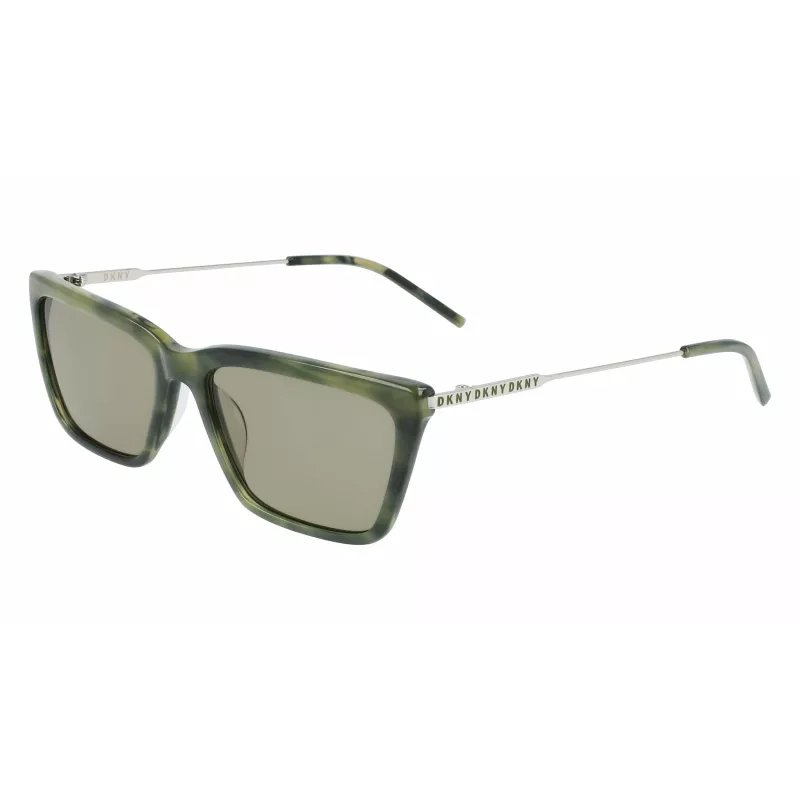 DKNY moteriški akiniai nuo saulės DK709S305 - juodas acetatinis rėmelis, pilki polikarbonatiniai lęšiai, 55 mm lęšio plotis