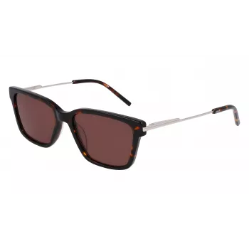 DKNY moteriški akiniai nuo saulės DK713S5617237 Havana Brown Rectangular 56mm