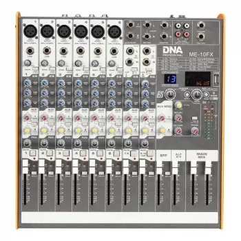 DNA PROFESSIONAL DNA ME-10FX Audio Mixer - 10 kanalų USB Bluetooth