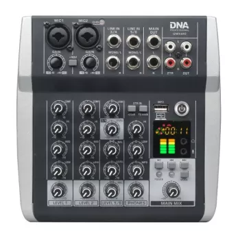 DNA PROFESSIONAL DNA QMX602 Analog Sound Mixer 6 Channels Blue