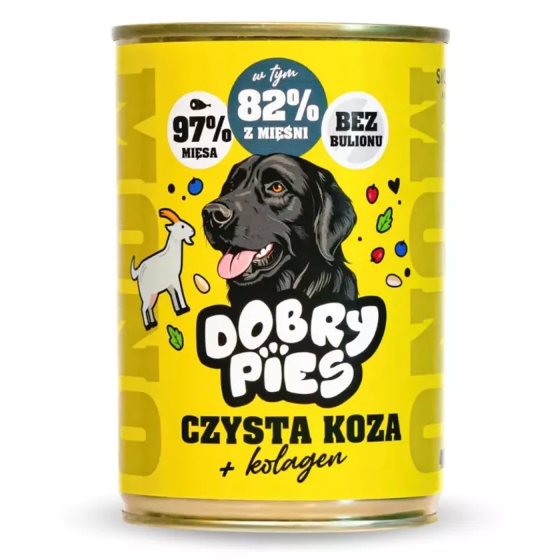DOBRY PIES Monoprotein Pure Goat with Collagen 400g