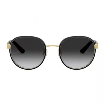 Dolce & Gabbana moteriški akiniai nuo saulės DG2227J-02-8G auksinis metalas pilkas gradientas 52mm