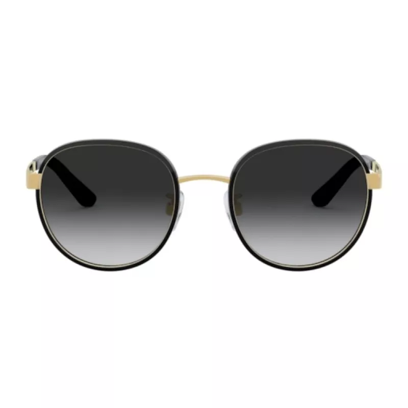 Dolce & Gabbana moteriški akiniai nuo saulės DG2227J-02-8G auksinis metalas pilkas gradientas 52mm