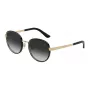Dolce & Gabbana moteriški akiniai nuo saulės DG2227J-02-8G auksinis metalas pilkas gradientas 52mm