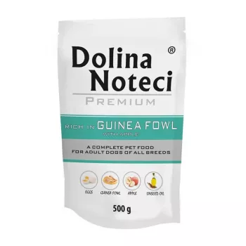 Dolina Noteci Premium šlapias šunų maistas su perlinės vištos mėsa ir obuoliu 500g