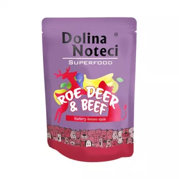 Dolina Noteci Superfood Elniena ir Jautiena Šlapias šunų maistas 300g