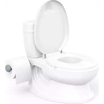 Dolu WC puodukas tualeto mokymui su nuleidimo garsu, baltas 8690089070517