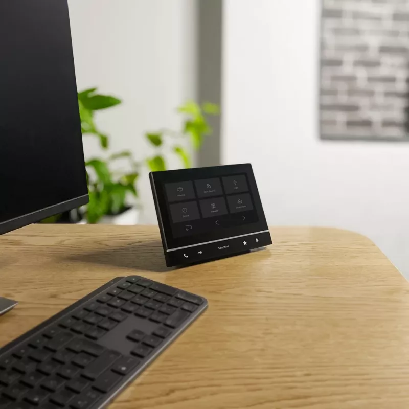 DoorBird IP Video Indoor Station A1103 Black Edition, 7 inch IPS Touch Display, Capacitive, Fast Ethernet, PoE